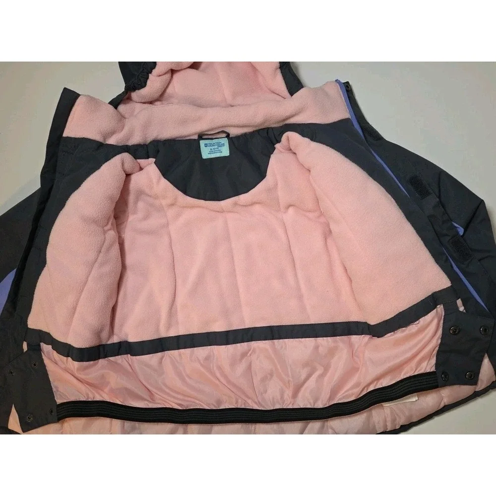 Mountain Warehouse Gray/Purple/Pink Girls Waterproof‎ Snow Ski Jacket Size 9-10